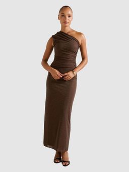 Forever New - Audrina One Shoulder Heatseal Maxi Dress
