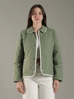 Tommy Hilfiger - Regular Fit Polyester Spread Collar Quilted Jacket