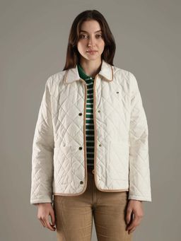 Tommy Hilfiger - Regular Fit Polyester Spread Collar Quilted Jacket