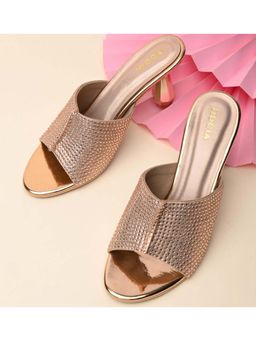 ROCIA - Women Rose Gold Diamond Encrusted Stilettos Heels