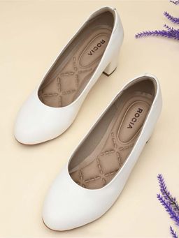 ROCIA - Women White Comfort Pump Heels