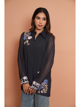 Rabnoor K Sethi - Navy Blue Formal Shirt