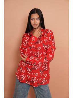 Rabnoor K Sethi - Floral Red Shirt