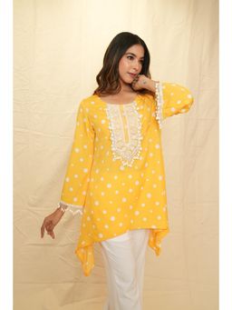 Rabnoor K Sethi - Yellow Festive Tunic