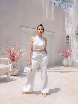 MONK & MEI - Nazm Pants- White