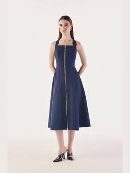Néant - Blue Zip-Up Effortless Dress
