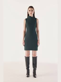 Néant - Green Power Neck Contour Dress