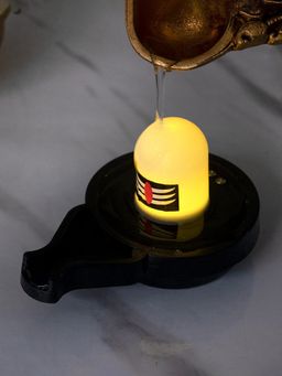 DecorTwist - Water Sensor Shivling Smokeless Diya