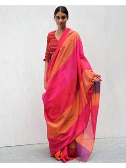 Chidiyaa - Madras Sevvi Handwoven Cotton Saree