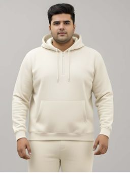 UNSIZED - Mens Beige Solid Hoodie