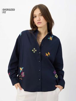 The Souled Store - Originals Embroidered Magnolia Women Shirt