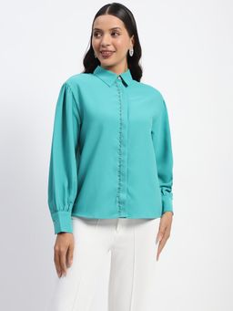 Madame - Green Full Sleeves Shirt
