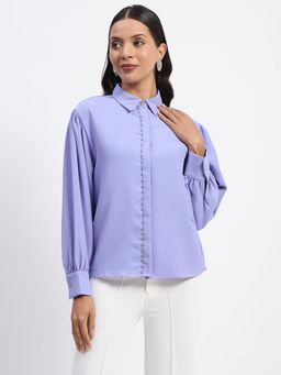 Madame - Lavender Full Sleeves Shirt