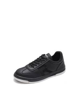 Rare Rabbit - RAREZ Mens Aven Black Micro Fiber Sneakers