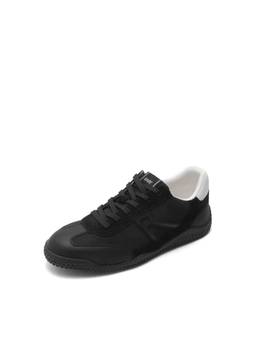 Rare Rabbit - Cruz Mens Black Solid Lace-Up Sneakers