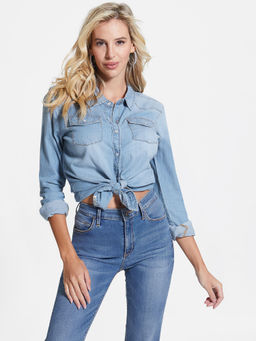 Guess - Women Denim Shirt Blue