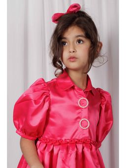 Foreverkidz - Silken Pink Glow Dress