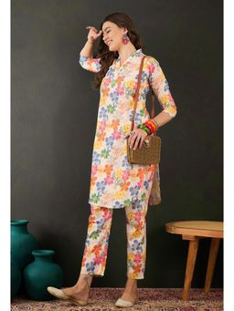 Gahan - Multi-Color Muslin Digital Printed Kurta with Pant