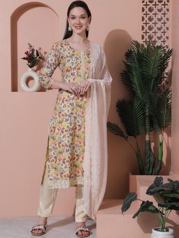 Stylee LIFESTYLE - Multi Cotton Digital Printed Dress Material (Set of 3)