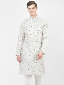 SG LEMAN - Men Grey Kurta