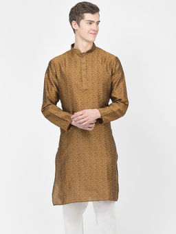 SG LEMAN - Men Brown Kurta
