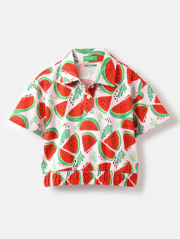 United Colors of Benetton - Regular Fit Polo Neck Printed T-Shirt