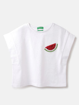 United Colors of Benetton - Boxy Fit Round Neck Solid T-Shirt