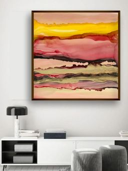 The Art House - Red Yellow Abstract Painting Wall Art