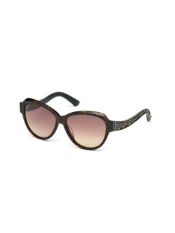 SWAROVSKI - Sunglasses SK0111 57 52F Women Sunglass Brown Lens Color (57)