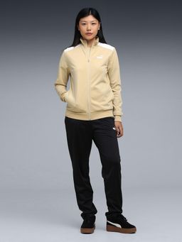 Puma - Black Solid Regular Fit Jacket and Trackpant