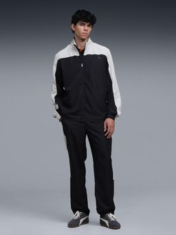 Puma - Black Colorblock Regular Fit Jacket and Trackpant