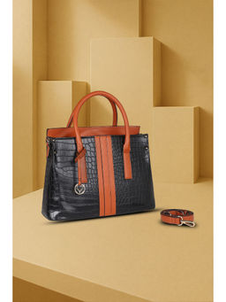 Allen Solly - Women Black Casual Handbag with Detachable Strap