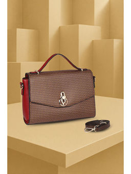 Allen Solly - Women Brown Casual Sling Bag with Detachable Strap