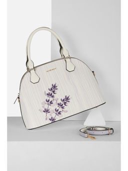 Allen Solly - Women White Casual Handbag with Detachable Strap