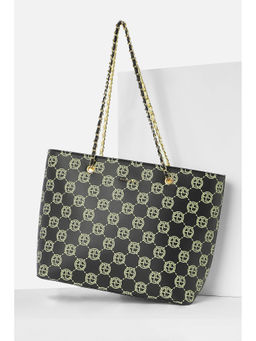Allen Solly - Women Black Formal Tote Bag