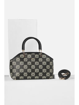 Allen Solly - Women Black Casual Handbag with Detachable Strap