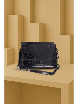 Allen Solly - Women Black Casual Sling Bag with Detachable Strap