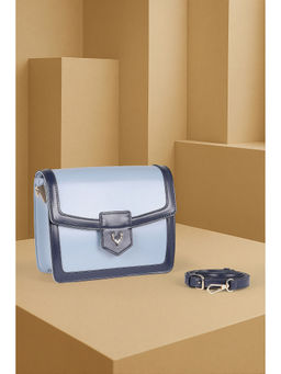 Allen Solly - Women Light Blue Casual Sling Bag with Detachable Strap