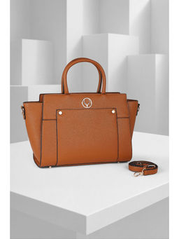 Allen Solly - Women Brown Casual Handbag with Detachable Strap