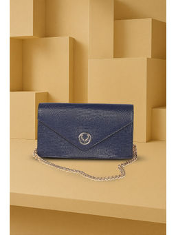 Allen Solly - Women Navy Blue Casual Sling Bag with Detachable Strap