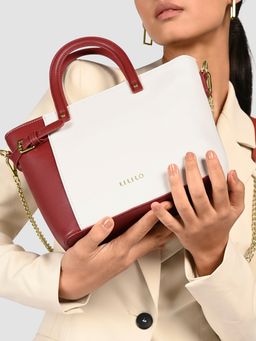 Lililo - White Alter Ego Handbag with Detachable Strap