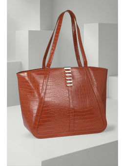 Van Heusen - Women Brown Textured Casual Handbag