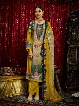 Gahan - Zari Ari Gota Patti Embroidered Digital Print Kurta with Pant & Dupatta