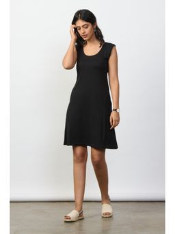 Creatures of Habit - Pima Panel Crabon Black Dress