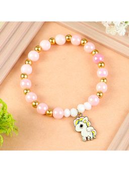 Asthetika Kids - Unicorn Charm Beaded Bracelet