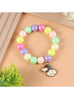 Asthetika Kids - Smiling Cloud Charm Beaded Bracelet