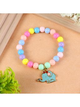 Asthetika Kids - Elephant Charm Beaded Bracelet