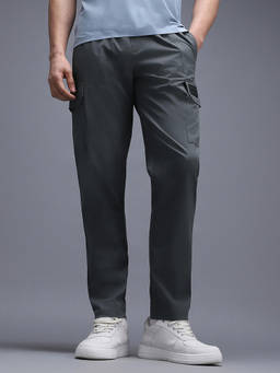 Van Heusen - Grey Solid Trackpant