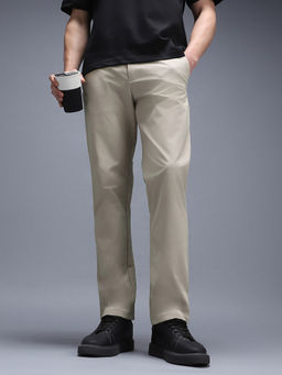 Van Heusen - Beige Polyester Trouser
