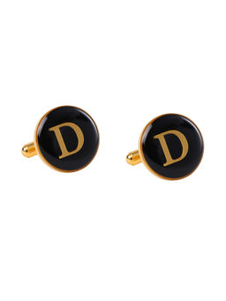 Tossido - Black Alphabet Cufflink